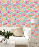 Contemporary Little Flowers Wallpaper Tasteful