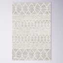 6-ft. x 9-ft. Hand Woven Wool Blend Grey Beige Ivory Persian Style Area Rug