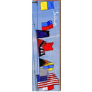 Scituate Nautical Flags Home Decor Art Print on Real Wood