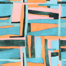 Contemporary Abstract Figures Wallpaper Fashionable