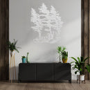 Windy Pines Metal Wall Art – Nature Pine Forest Rustic Cabin Home Decor