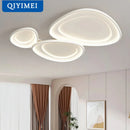 DecorBites™ LED Chandeliers White Chrome Kitchen Light Fixture Modern Home Lighting