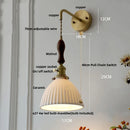 DecorBites™ Ceramic Knob Switch Wall Light by IWHD - Modern LED Sconce for Bedroom, Hallway & Bathroom