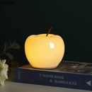 DecorBites™ Glowing Ceramic Apple Statue for Desk Ornaments and Room Decor