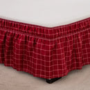 DecorBites™ Elastic Band Diamond Lattice Ruffled Bed Skirt for Queen Size Mattress