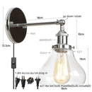 DecorBites™ Gold LED Wall Sconce Retro Bedroom Lamp | Loft Iron Decor Aisle Restaurant Home