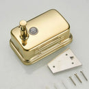 DecorBites™ Gold Stainless Steel Wall Mounted Shower Soap Dispenser