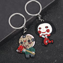 New Cartoon Anime Horror Killer Enamel Keychain Pendant Jack the Ripper Black Friday Keyring Cosplay Props Men Women Bag Jewelry