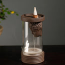 Enlightened Buddha Backflow Incense Burner | Ceramic & Glass