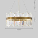 DecorBites™ Crystal LED Ring Chandelier for Luxury Decor & Lighting