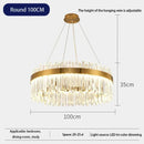 DecorBites™ Crystal Gold Ceiling Pendant Light for Living Room Dining Kitchen