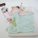 DecorBites™ Green Summer Cooling Comforter for Single Beds