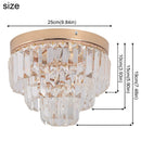 DecorBites™ Crystal LED Ceiling Chandelier for Kitchen Island, Living Room, Dining Room Lighting