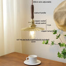DecorBites™ Copper Walnut LED Pendant Lights, Modern Hanging Lamp for Hallway, Bedroom, Dining Room