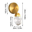 DecorBites™ Crystal LED Wall Sconce Fixture - Modern Luxury Copper Ceiling Light for Home Decor