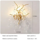 DecorBites™ Crystal Branch Pendant Light Chandelier Luxe LED Gold Droplight