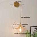 DecorBites™ Green Glass Knob Switch LED Wall Lights for Kitchen, Bedroom, Living Room