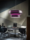 DecorBites™ Amber Green Glass Pendant Light Modern Round Dining Table Decor