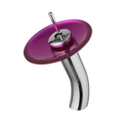 DecorBites™ Glass Rocker Handle Basin Faucet, Waterfall Mixer Taps, Chrome Finish