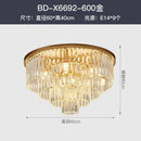 DecorBites™ Crystal Gold Black LED Chandelier: Modern Multi-Storey Pendant Lamp Lighting
