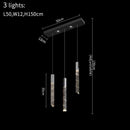 DecorBites™ Crystal LED Chandelier: Stylish Staircase & Living Room Lighting