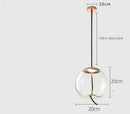 DecorBites™ Glass LED Chandeliers for Living Room Bedroom Kitchen Pendant Lamp