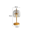 DecorBites™ Glass Table Lamp: Modern Nordic Design for Bedroom Living Room Decor