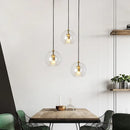 DecorBites™ Gold Glass Ball Pendant Light for Dining Room & Bedroom Decor