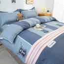 DecorBites™ Lattice Plant Geometric Pattern Bedding Set with Sheet Pillows