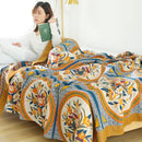 DecorBites™ Cotton Gauze Leisure Blanket - Soft Boho Decor for Beds & Sofas