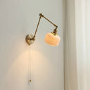 DecorBites™ Ceramic Copper LED Wall Lights with Pull Chain Switch - Nordic Modern Bedside Lamp