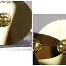 DecorBites™ Geometric Circle Sculpture: Modern Metal Desk Ornament for Room Aesthetic