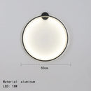 DecorBites™ Gold Black Ring LED Wall Light Living Room Bedroom Lamp Seconce
