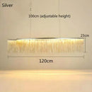 DecorBites™ Gold Chain Chandelier with Remote Control - Modern LED Pendant Light for Home Décor
