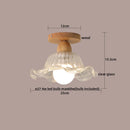 DecorBites™ LED Ceiling Lamp Modern Style Wood Glass Luminaria