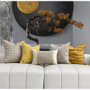 DecorBites™ Gold Quatrefoil Geometric Jacquard Pillow Cover - Luxury Home Decor