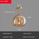DecorBites™ Glass Ball LED Ceiling Light: Modern Living Room Lighting for Aisle, Bedroom, Kitchen