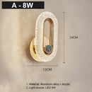 DecorBites™ Crystal LED Wall Lamp: Modern Nordic Sconces for Living Room Bedroom Decor