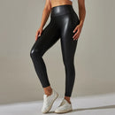 Women PU Leather Leggings – High-Waist Oversized Trendy Yoga Pants