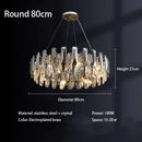 DecorBites™ Crystal LED Chandelier: Modern Luxury Room Decor Pendant Light for Home, Bedroom, Restaurant & Ceiling