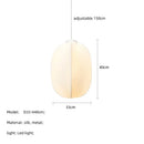 DecorBites™ Japanese Silk Pendant Lights for Wabi Sabi Nordic Chandeliers and Home Decoration