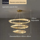 DecorBites™ Crystal Ceiling Chandelier: Modern Luxury LED Pendant Light for Kitchen Living Room Hall Décor
