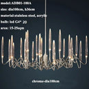 DecorBites™ Crystal Branch Chandelier: Nordic LED Pendant Light for Home Décor & Wedding Lighting