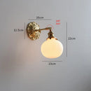 DecorBites™ Frosted Glass LED Wall Light Switch Socket Copper Lampara Pared