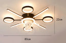 DecorBites™ Kids Bedroom LED Ceiling Fan with Bladeless Design and Remote Control