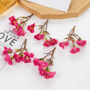 DecorBites™ Artificial Flowers: Christmas Decor, Home Wedding Bouquet, Scrapbooking Bouquets