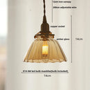 DecorBites™ Amber Glass Ball LED Pendant Light, Modern Nordic Hanging Lamp for Home Decor
