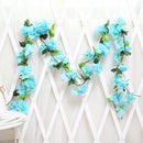 DecorBites™ 250cm Rose Flowers Vine Garland Autumn Cane Backdrop Decor