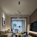 DecorBites™ Aluminum Ceiling Chandelier with Changeable LED Shape for Stairway and Living Room