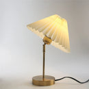 Adjustable Pleated Table Lamp Nordic Retro LED Desk Light for Living Room Bedroom by DecorBites™